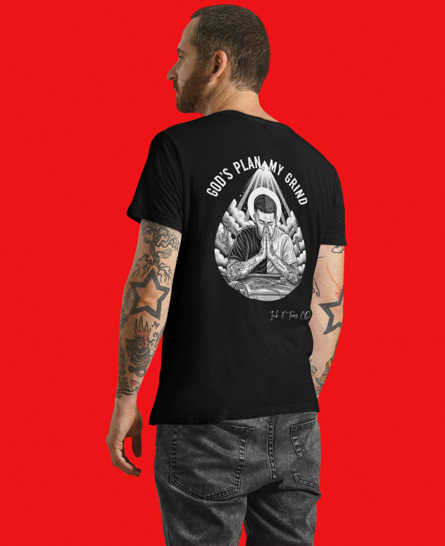 Ink & Tears Co. God’s Plan, My Grind – Tee