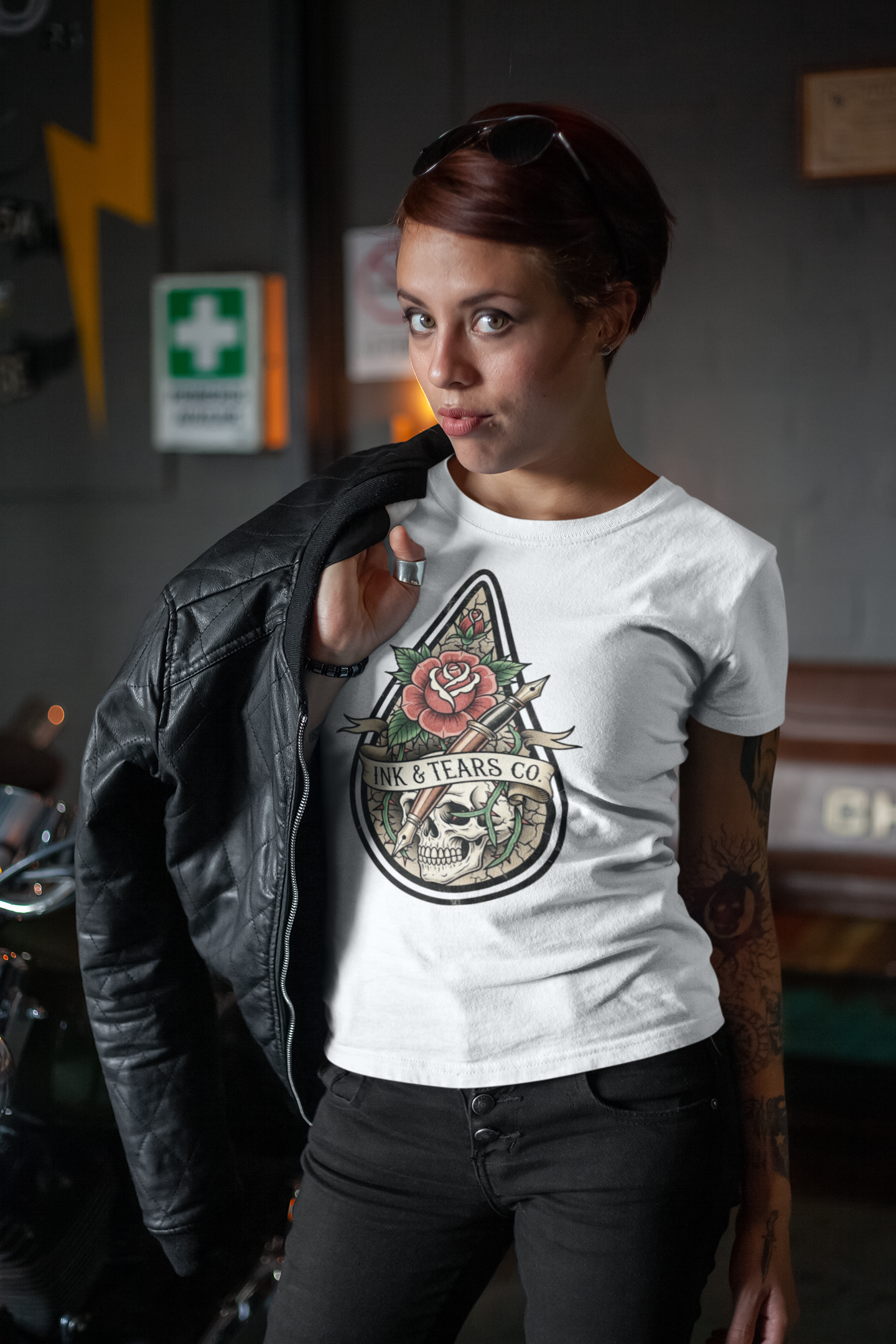 Ink & Tears Co. Women’s Tee – Teardrop Design