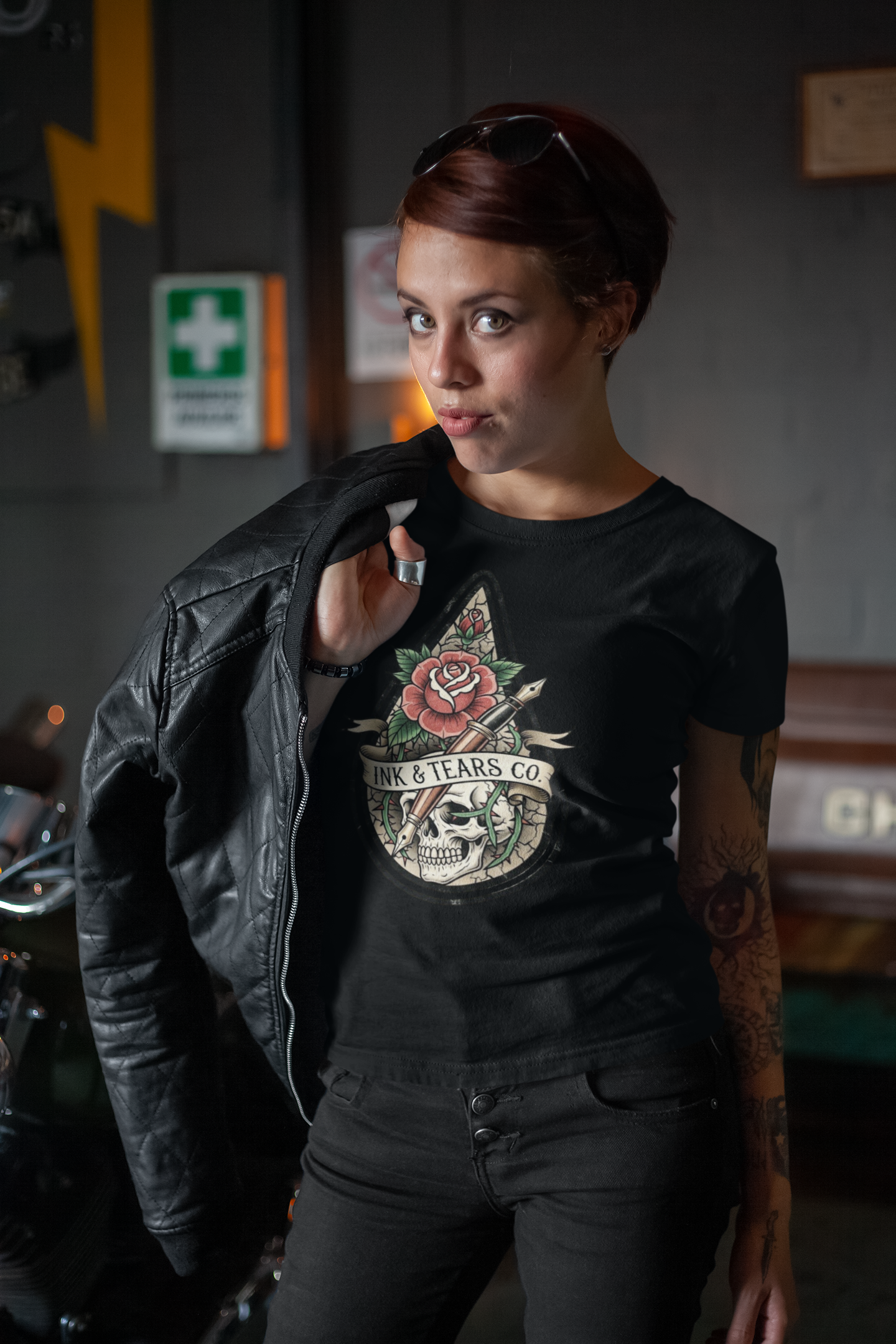 Ink & Tears Co. Women’s Tee – Teardrop Design