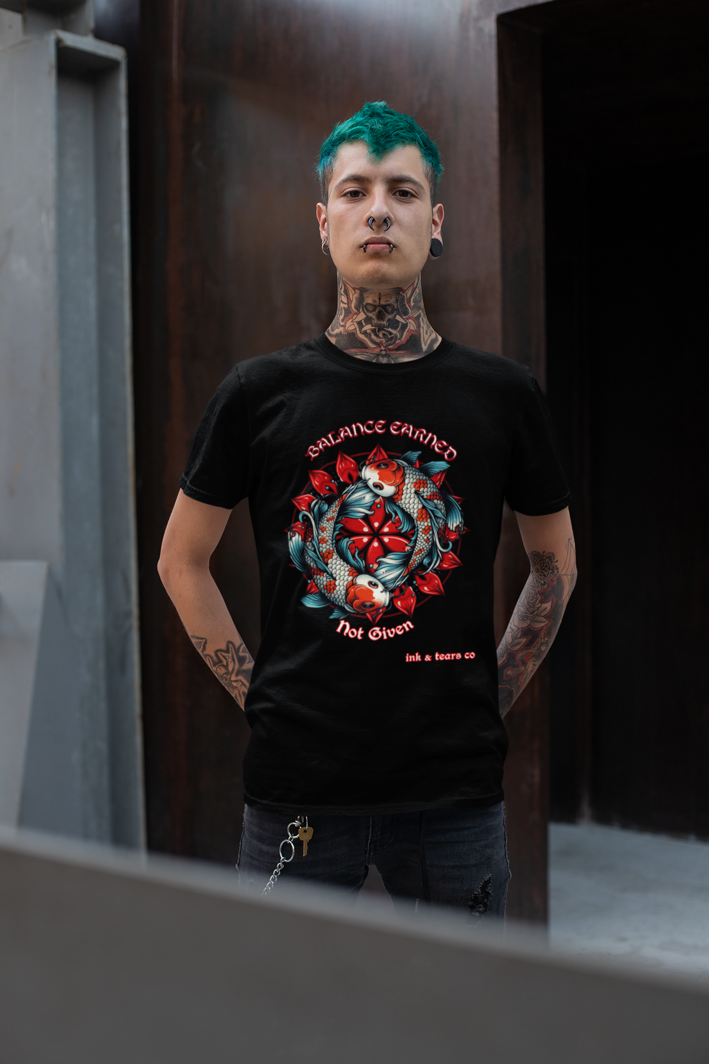 Ink & Tears Co- Balance Earned // The Koi Duality Tee