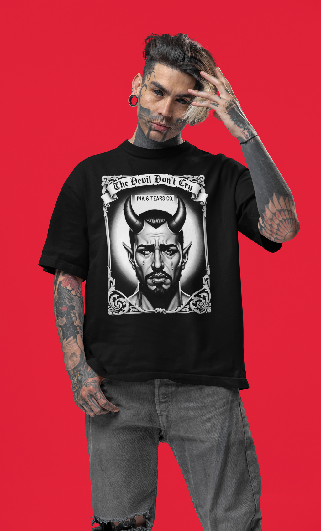 Ink & Tears Co. The Devil Don’t Cry – Tee