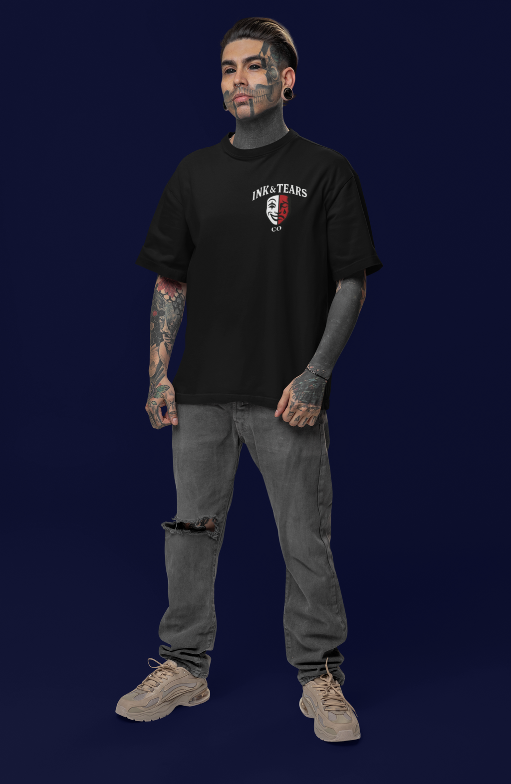 Ink & Tears Co. Born in Pain, Raised in Ink – Tee